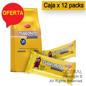 Turron Turronito Palmesano Pack 16 Unidades ( caja x 12 pack)